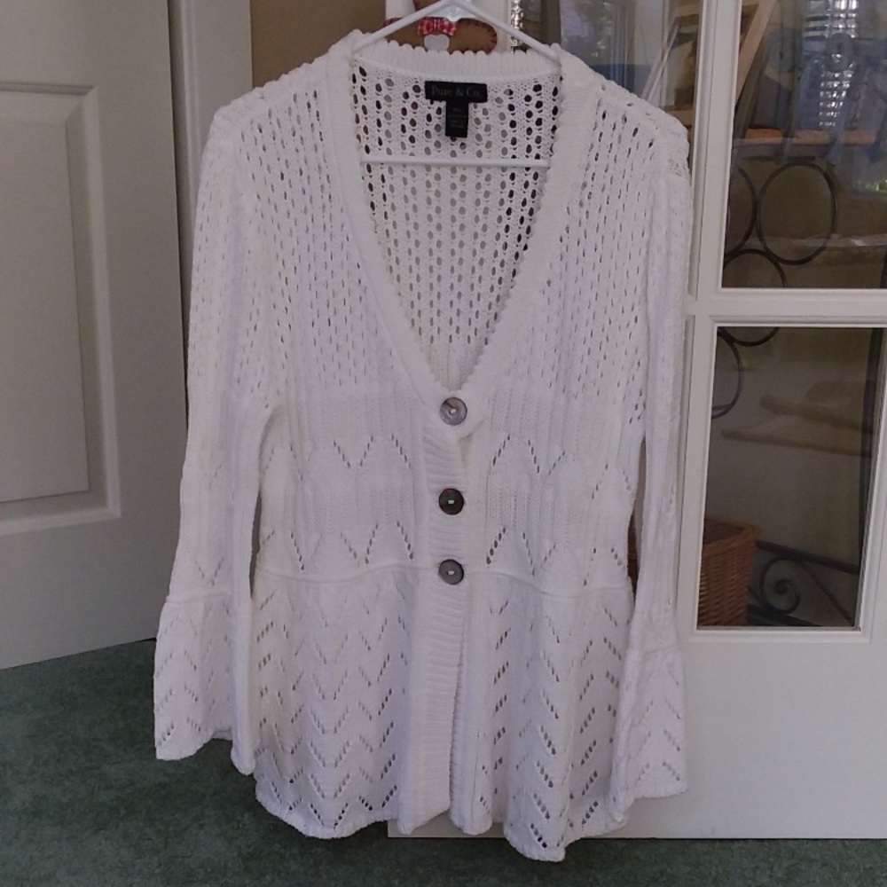 Pure & Co M/L hand knitted sweater